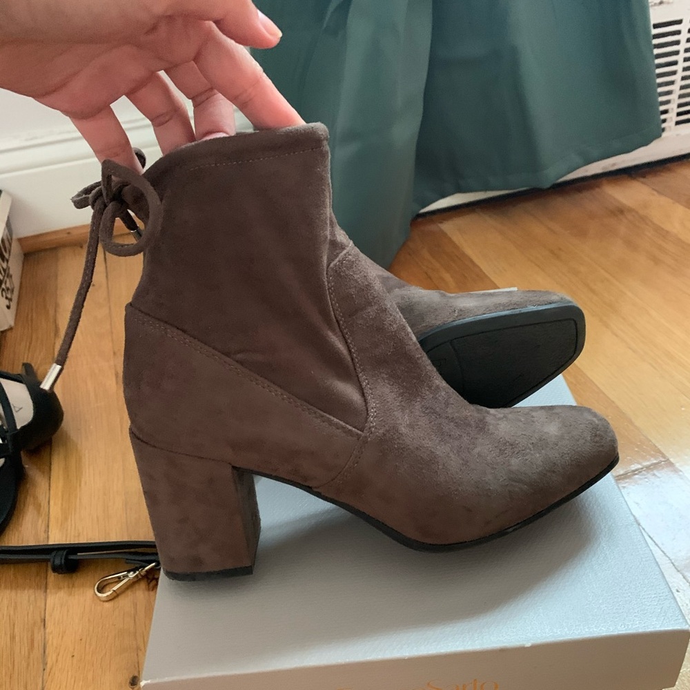 Franco sarto suede booties